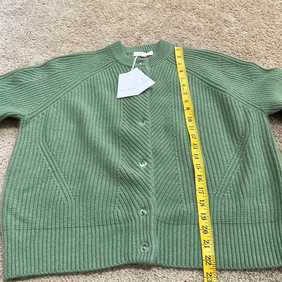 New! Demylee NY small sage green mindy cashmere cardigan . - Picture 10 of 13
